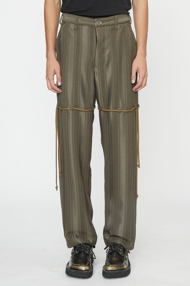 Song for the Mute Dress Pants Chain Lace Green