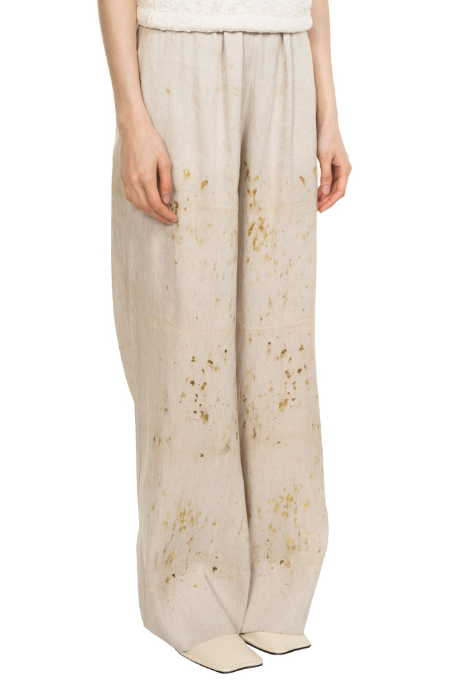 Dyed Linen and Silk Trousers