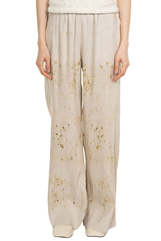 Dyed Linen and Silk Trousers