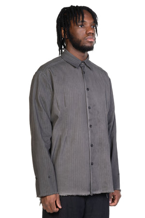 Dyed Linen Shirt Grey