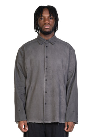 Dyed Linen Shirt Grey