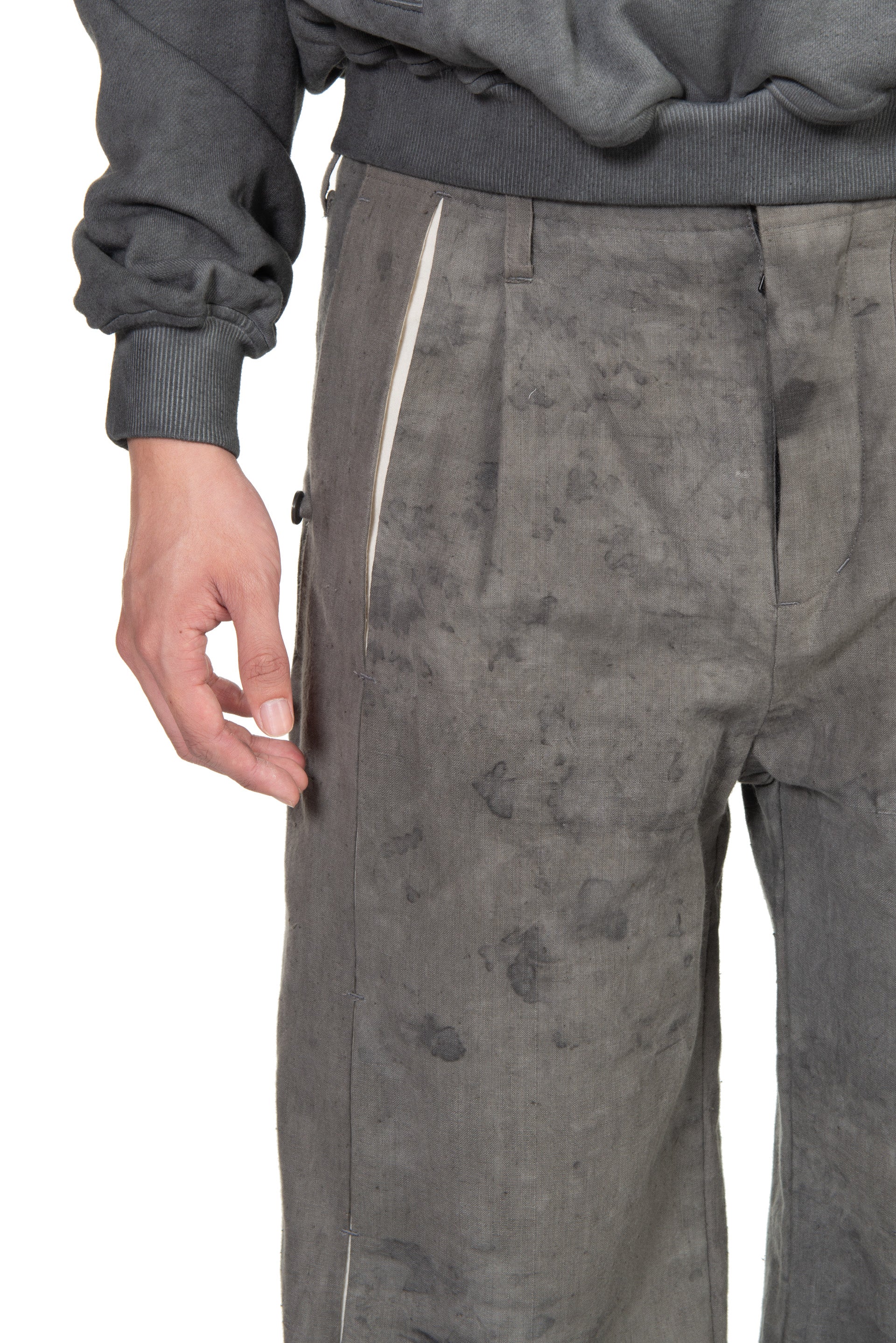 Professor E E Pants Natural Dyed Grey | UJNG