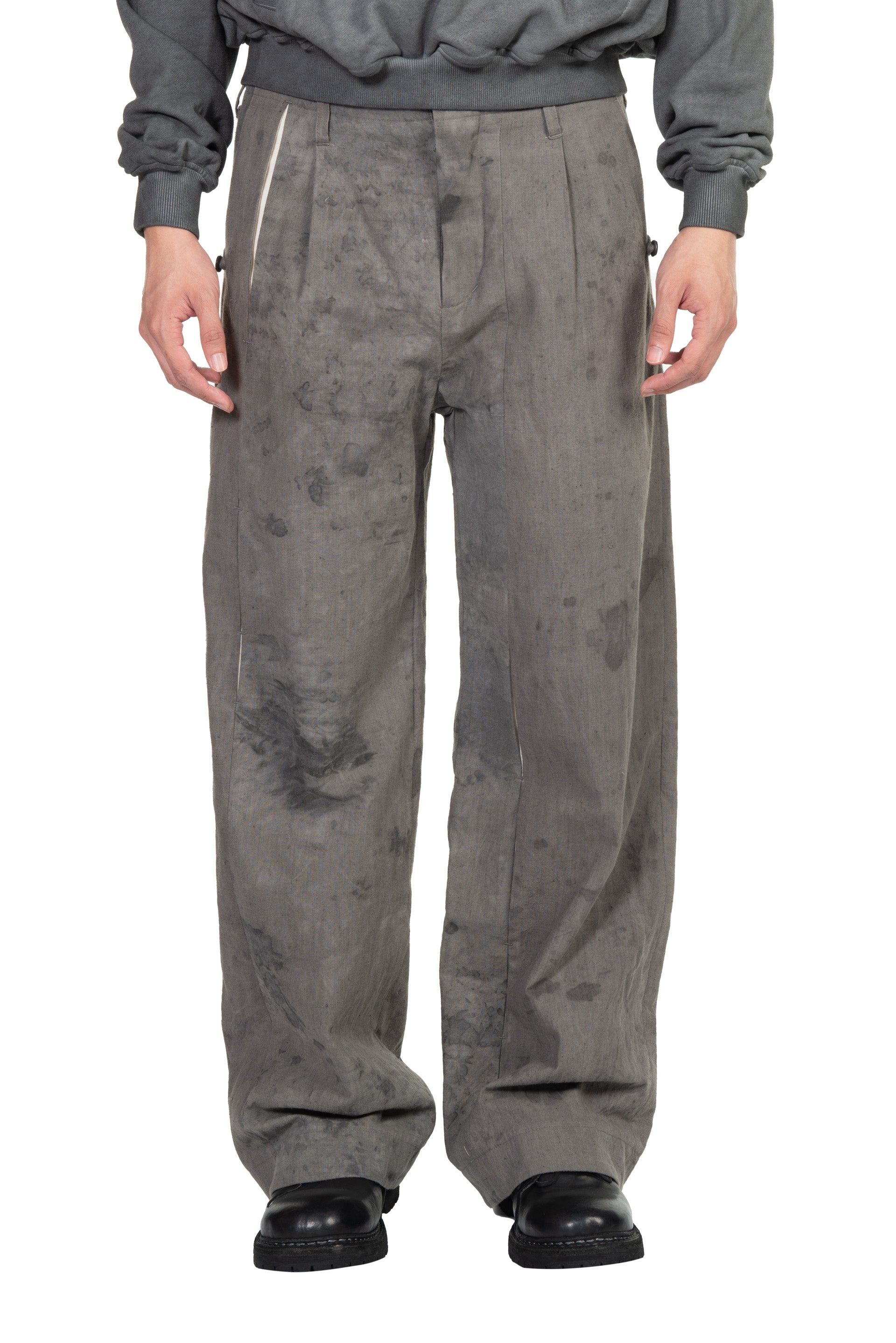 Professor E E Pants Natural Dyed Grey | UJNG