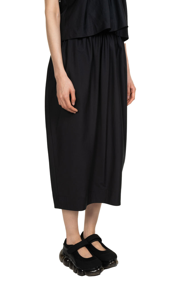 Elasticated Gathered Ruffle Waist Tulip Skirt