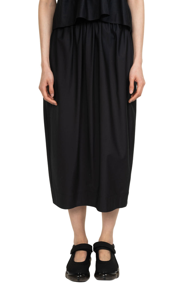 Elasticated Gathered Ruffle Waist Tulip Skirt