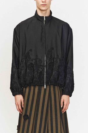 Embroidered Lad Jacket Black