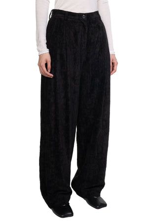 Extra Long Straight Trousers Black