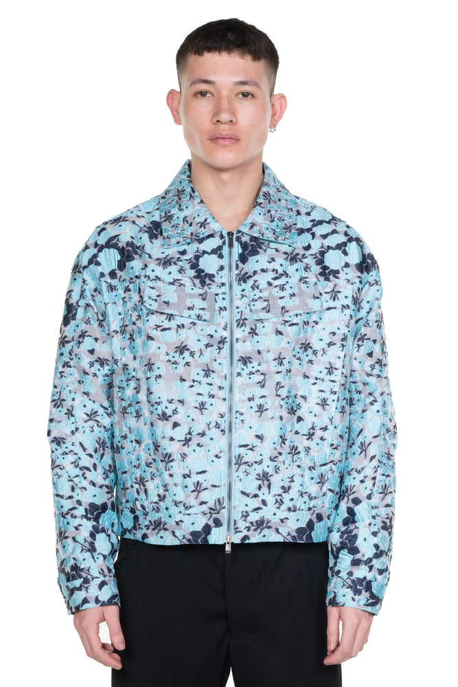 Fabrian Flower Zip-Up Jacket