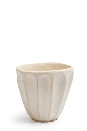 Faceted Cup Cream
