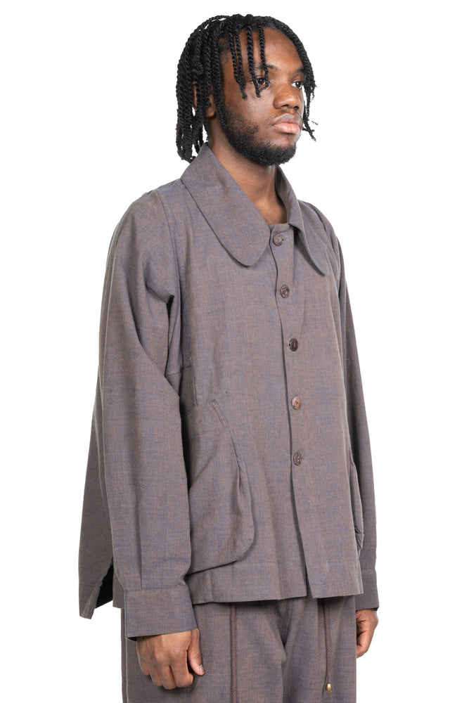 Farmer Jacket Persimmon Indigo Dyed Cotton