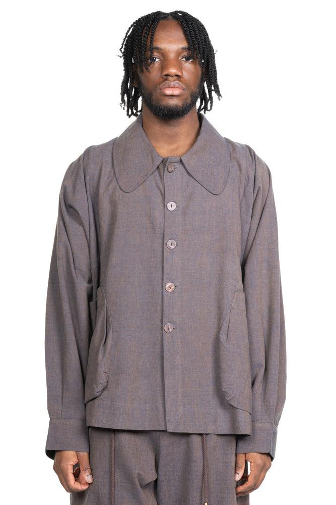 Farmer Jacket Persimmon Indigo Dyed Cotton