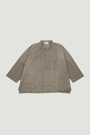 Farmer Shirt Handwoven Grey Melange