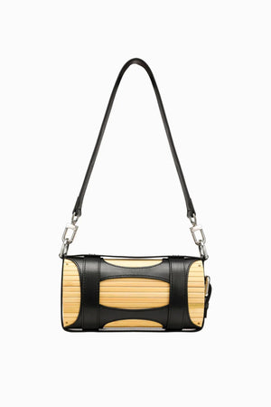  Large Black Strap Bamboo Bag