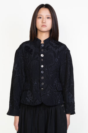 Floral Jacquard Ribbon Jacket