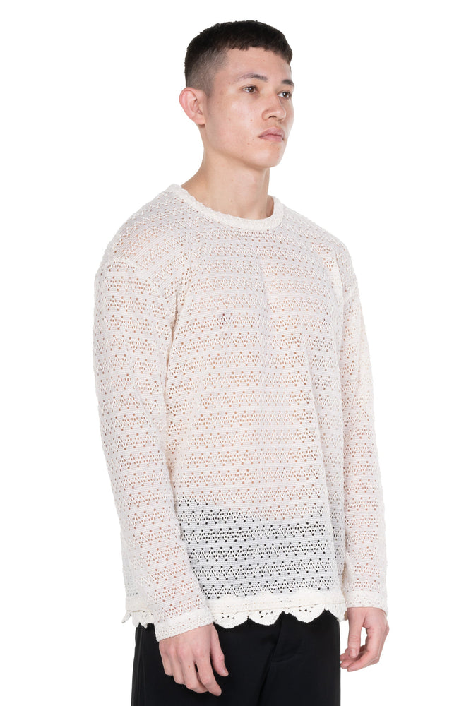 Flower Garden Sweater Ecru