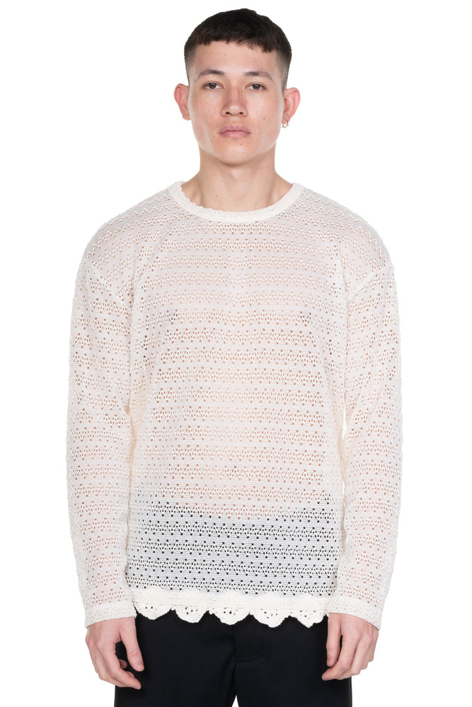 Flower Garden Sweater Ecru