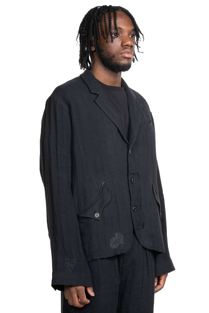 FM 0222 Blazer Frayed Black