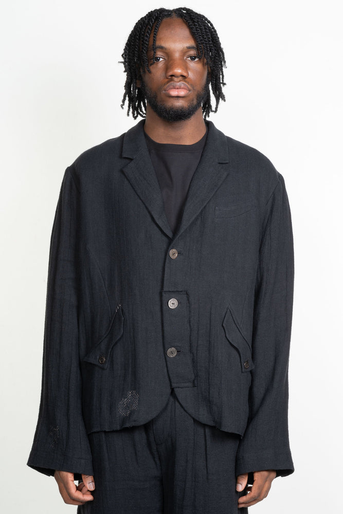 FM 0222 Blazer Frayed Black