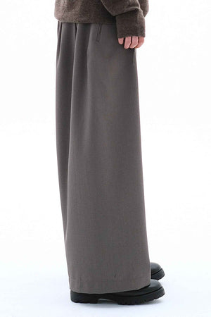 Four Pleat Pants Grey