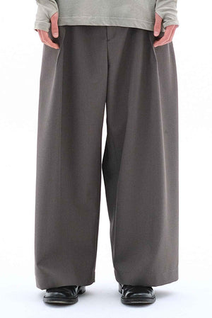 Four Pleat Pants Grey