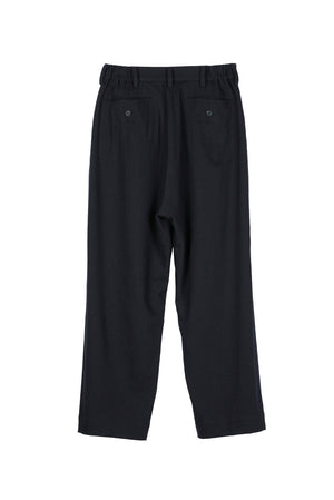 Front Pleat Trousers Black