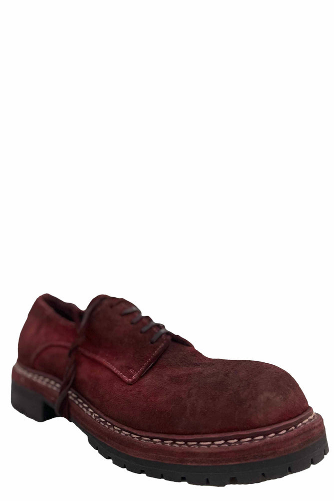 GR02V Derby Daddy Lace-Up Bison Reverse Burgundy