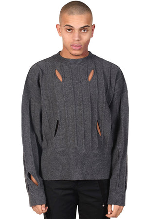 Grey Arc Hollow Sweater