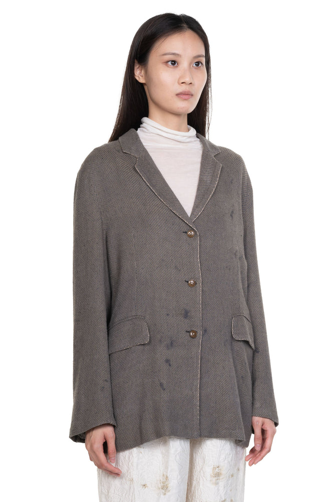 Grey Silk Jacket