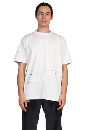 Heliot Emil Off-White Cut-Up T-Shirt