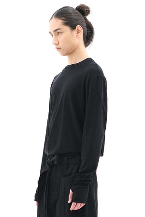 Helical Sleeve T-shirt Black
