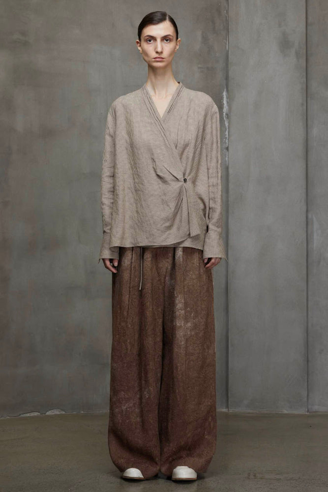 High Waist Jacquard Trousers