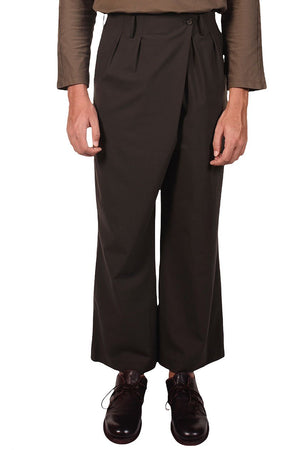 Kar High Waist Wool Trousers for Men