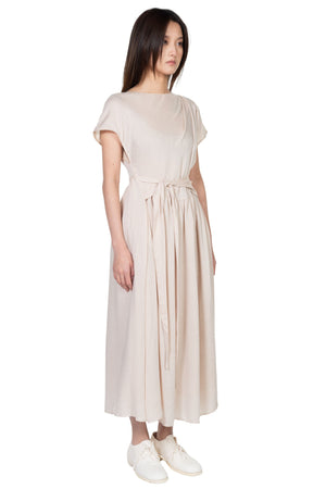 ii sense Ivory Tie Waist Dress