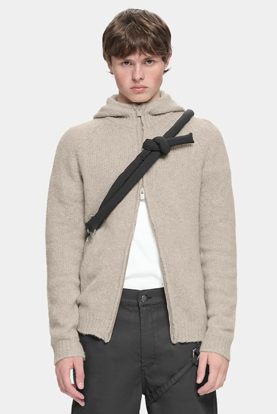 Inviola Cashmere Hoodie Dark Stone