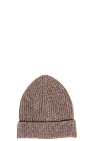 Isabel Benenato Taupe Yak Beanie