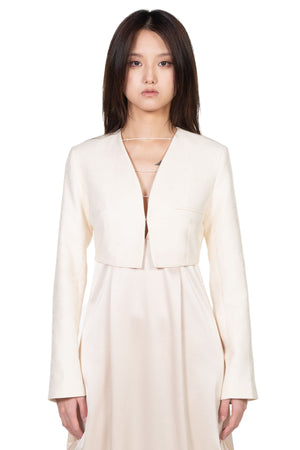 ii sense Ivory Crop Jacket