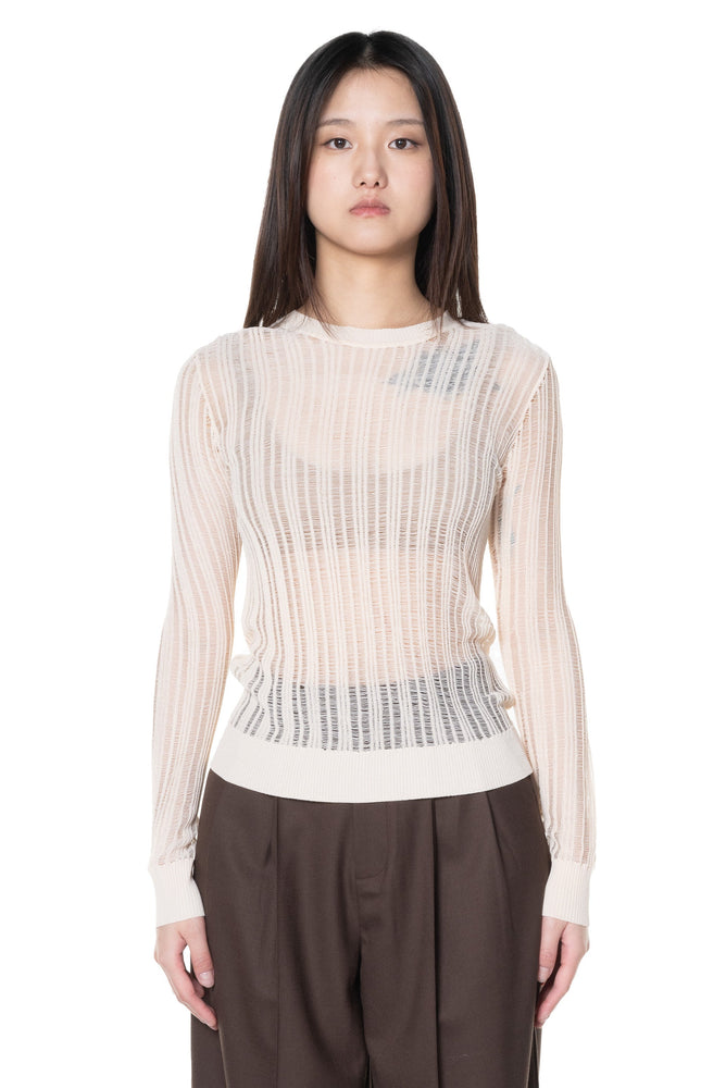 Ivory Classic Knit Top