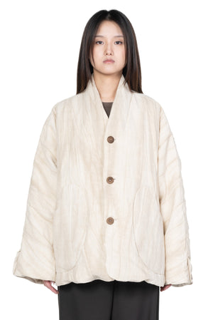 Ivory White Padded Jacket