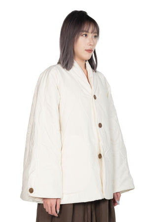 Kar White Cotton Jacket