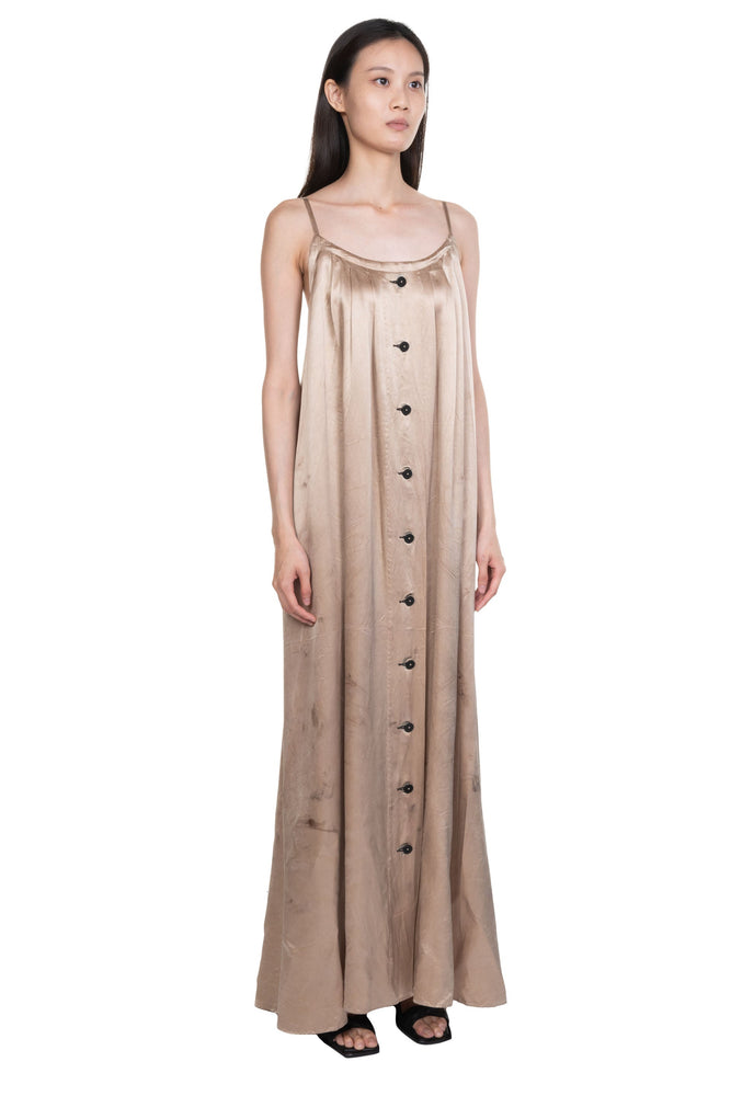 Khaki Button Up Dress