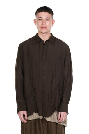 Layered Wrinkled Effect Shirt