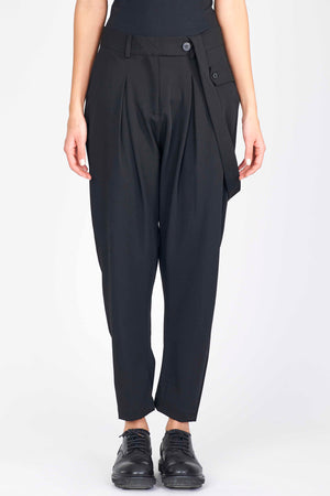 Isabel Benenato Light Wool Drop Crotch Pants