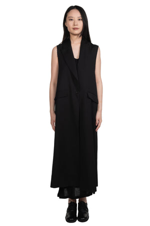 Isabel Benenato Light Wool Long Vest