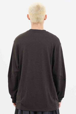 Light Wool T-shirt Red Brown