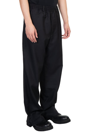 Long Straight Pants Black