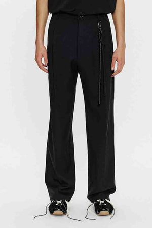 Loose Pleated Pant Black