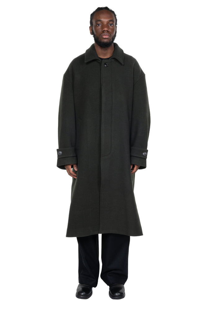 Mac Overcoat Wool Cashmere Dark Military Green