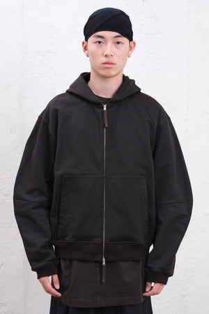 Mixed Colour Hoodie Black