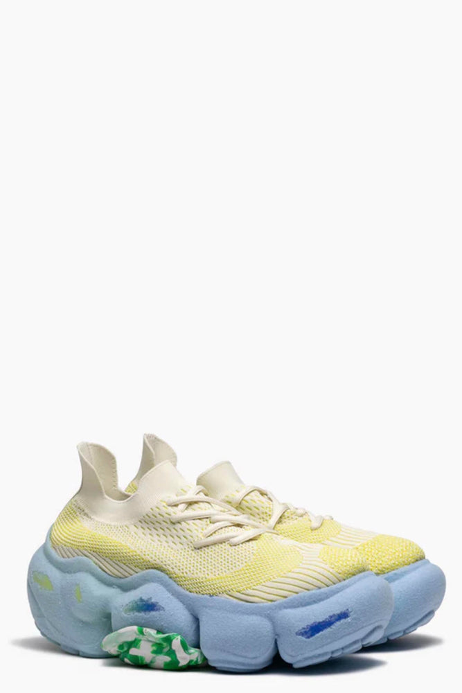 Moopie Flocky Scratch Cream Lemon / Azure Blue