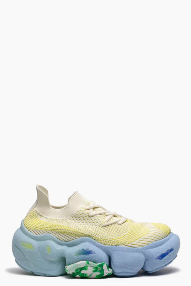 Moopie Flocky Scratch Cream Lemon / Azure Blue